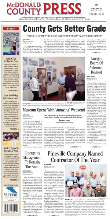 McDonald County Press - 30 May 2013