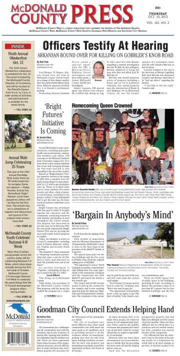 McDonald County Press - 10 Oct 2013