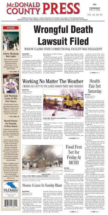McDonald County Press - 13 Feb 2014