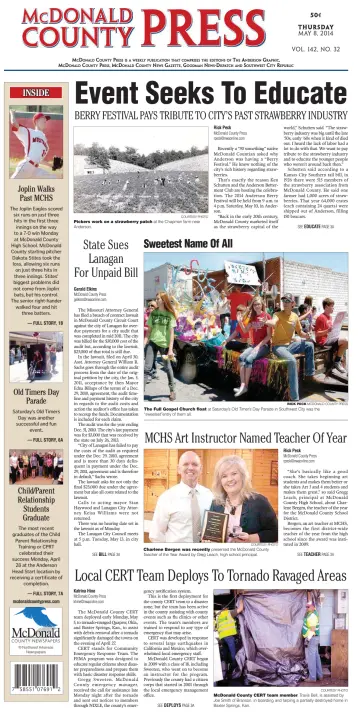McDonald County Press - 8 May 2014