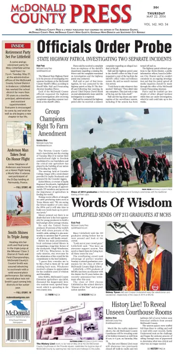McDonald County Press - 22 May 2014
