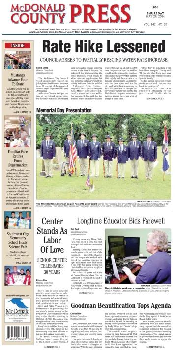McDonald County Press - 29 May 2014