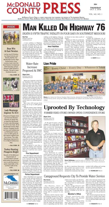 McDonald County Press - 2 Oct 2014