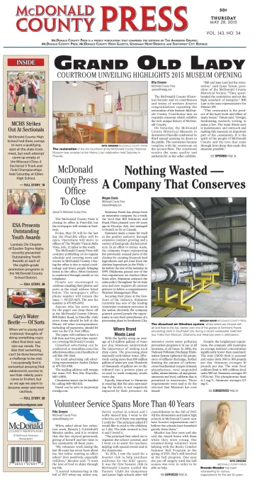 McDonald County Press - 28 May 2015