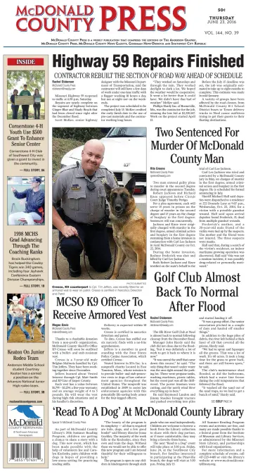 McDonald County Press - 23 Jun 2016