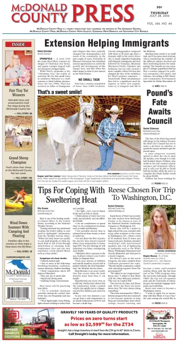 McDonald County Press - 28 Jul 2016