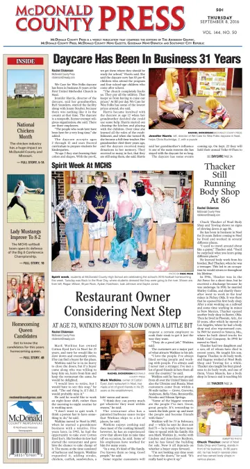 McDonald County Press - 8 Sep 2016