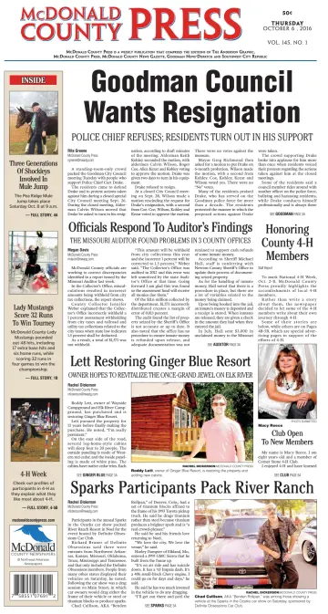 McDonald County Press - 6 Oct 2016