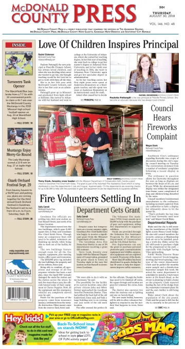 McDonald County Press - 30 Aug 2018