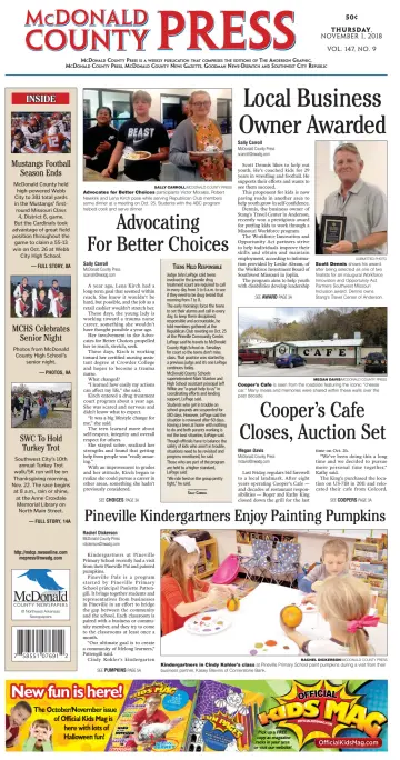 McDonald County Press - 1 Nov 2018