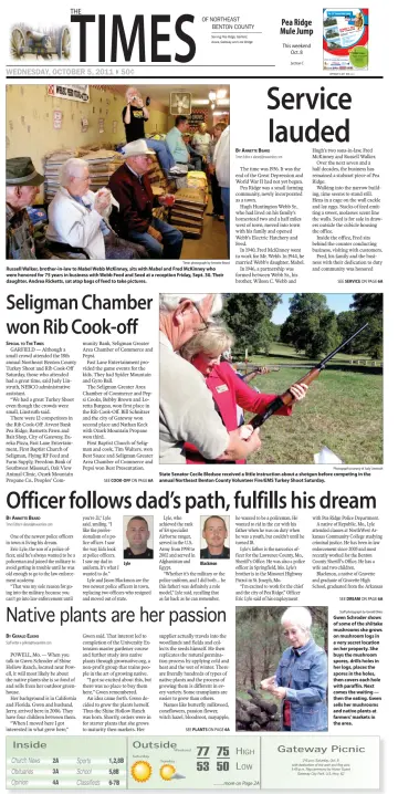 Pea Ridge Times - 5 Oct 2011