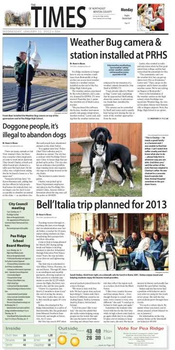 Pea Ridge Times - 11 Jan 2012