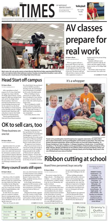 Pea Ridge Times - 15 Aug 2012