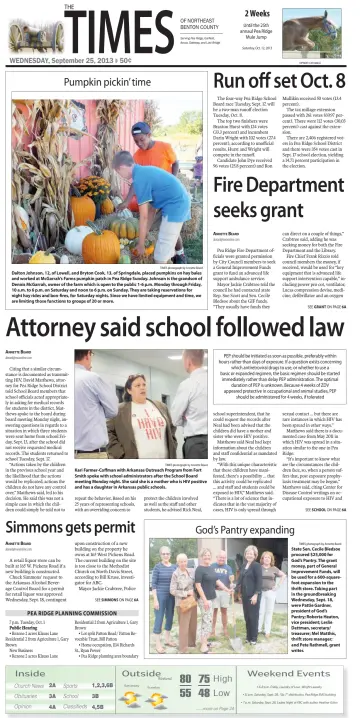 Pea Ridge Times - 25 9월 2013