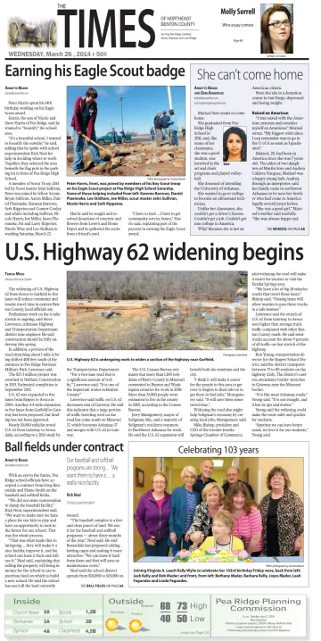 Pea Ridge Times - 26 Mar 2014
