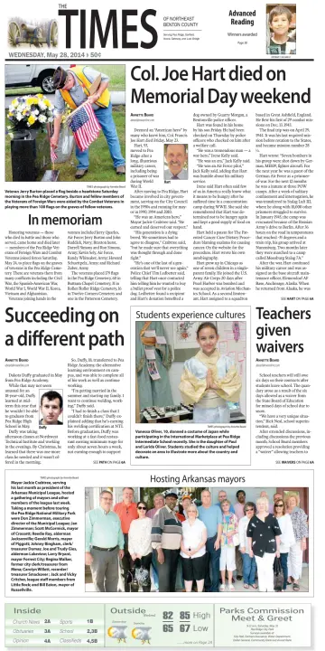 Pea Ridge Times - 28 May 2014
