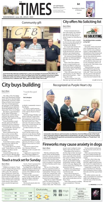 Pea Ridge Times - 25 Jun 2014