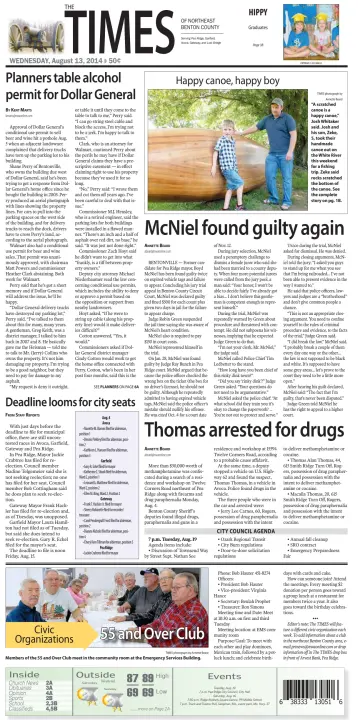 Pea Ridge Times - 13 Aug 2014