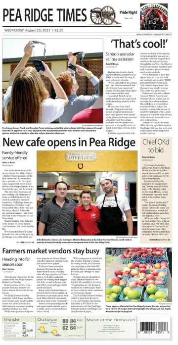 Pea Ridge Times - 23 8월 2017