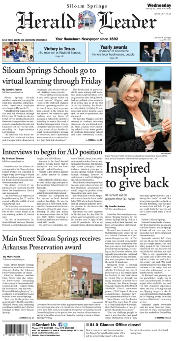 Siloam Springs Herald Leader - 27 Jan 2021