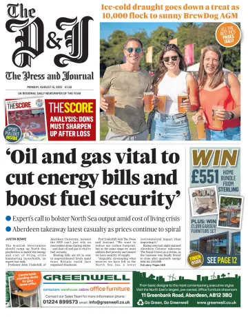 The Press and Journal (Aberdeen and Aberdeenshire) - 15 Aug 2022