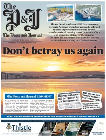 The Press and Journal (Aberdeen and Aberdeenshire) - 5 Sep 2022