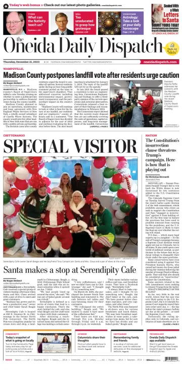 The Oneida Daily Dispatch (Oneida, NY) - 21 Dec 2023