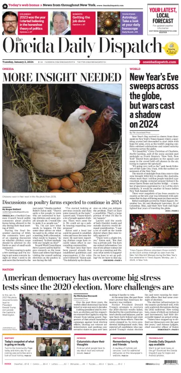The Oneida Daily Dispatch (Oneida, NY) - 2 Jan 2024