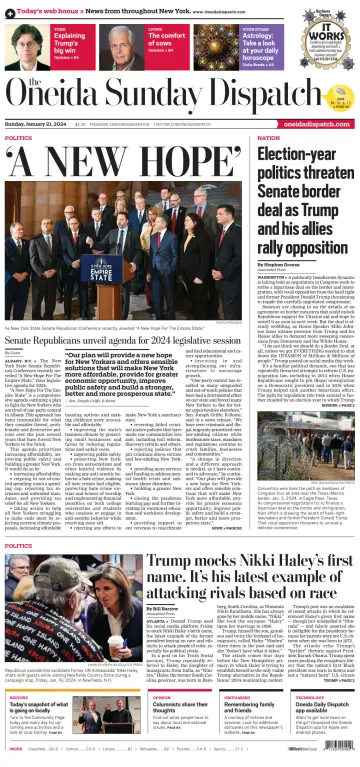 The Oneida Daily Dispatch (Oneida, NY) - 21 Jan 2024