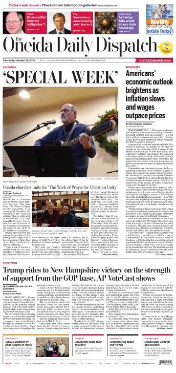 The Oneida Daily Dispatch (Oneida, NY) - 25 Jan 2024
