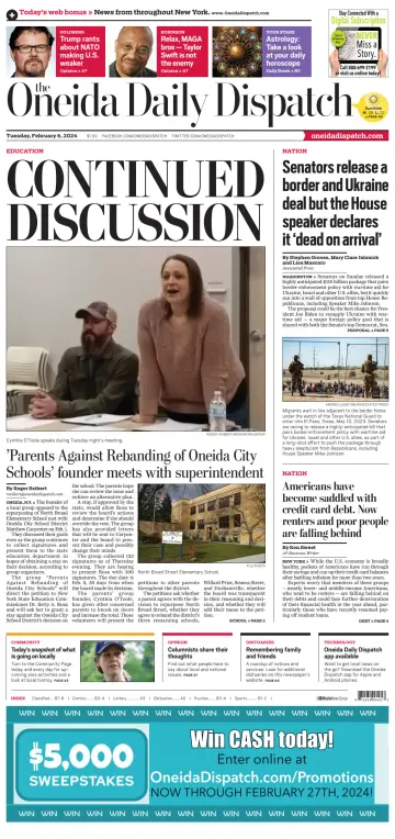 The Oneida Daily Dispatch (Oneida, NY) - 6 Feb 2024