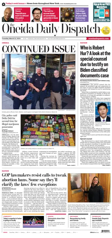 The Oneida Daily Dispatch (Oneida, NY) - 12 三月 2024