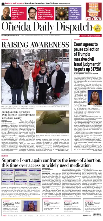 The Oneida Daily Dispatch (Oneida, NY) - 26 3月 2024