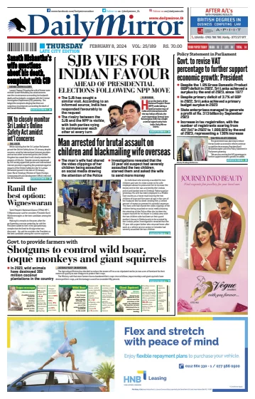 Daily Mirror (Sri Lanka) - 8 Feb 2024