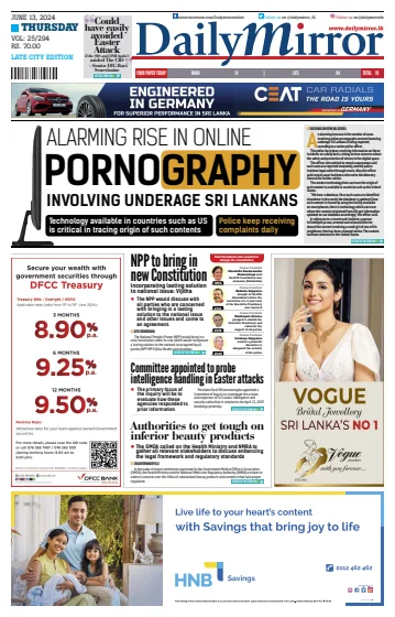Daily Mirror (Sri Lanka) - 13 Jun 2024