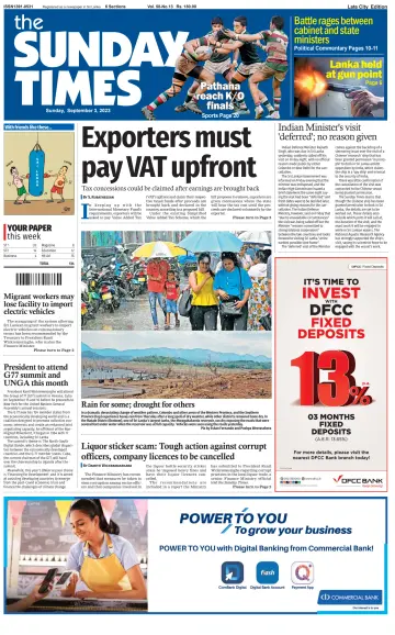 Sunday Times (Sri Lanka) - 3 Sep 2023