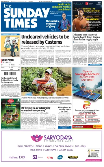 Sunday Times (Sri Lanka) - 8 Oct 2023