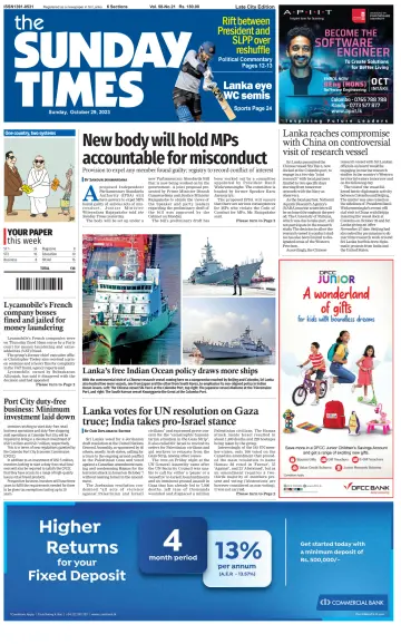 Sunday Times (Sri Lanka) - 29 Oct 2023