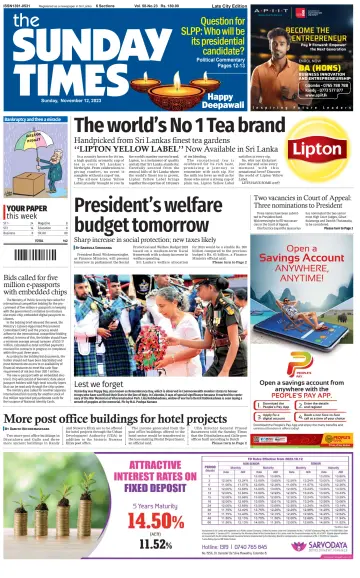 Sunday Times (Sri Lanka) - 12 Nov 2023