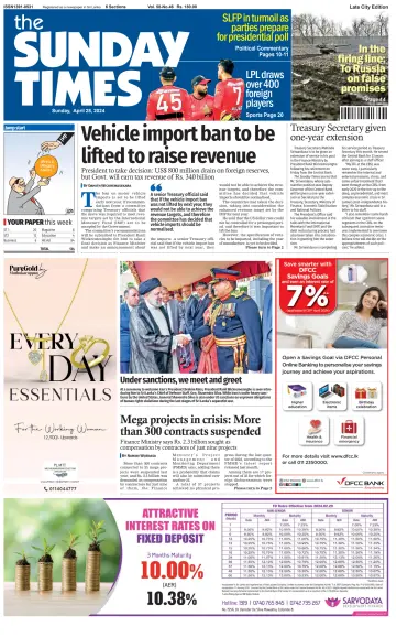 Sunday Times (Sri Lanka) - 28 Apr. 2024