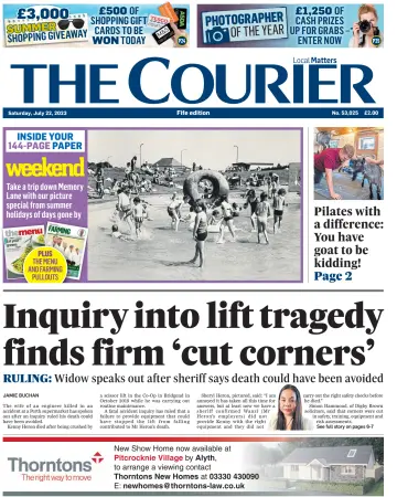 The Courier & Advertiser (Fife Edition) - 22 7월 2023