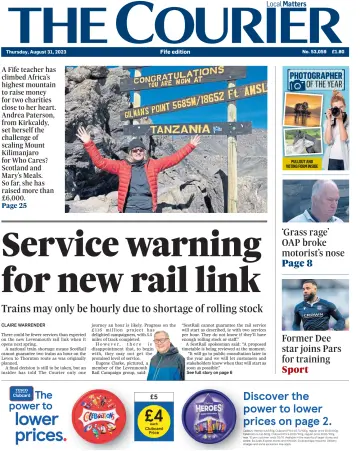 The Courier & Advertiser (Fife Edition) - 31 8월 2023