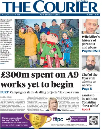 The Courier & Advertiser (Perth and Perthshire Edition) - 27 Nov 2023