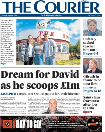 The Courier & Advertiser (Perth and Perthshire Edition) - 29 四月 2024
