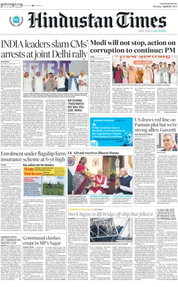 Hindustan Times (Bathinda) - 1 Apr 2024