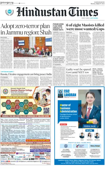 Hindustan Times (Bathinda) - 17 Jun 2024