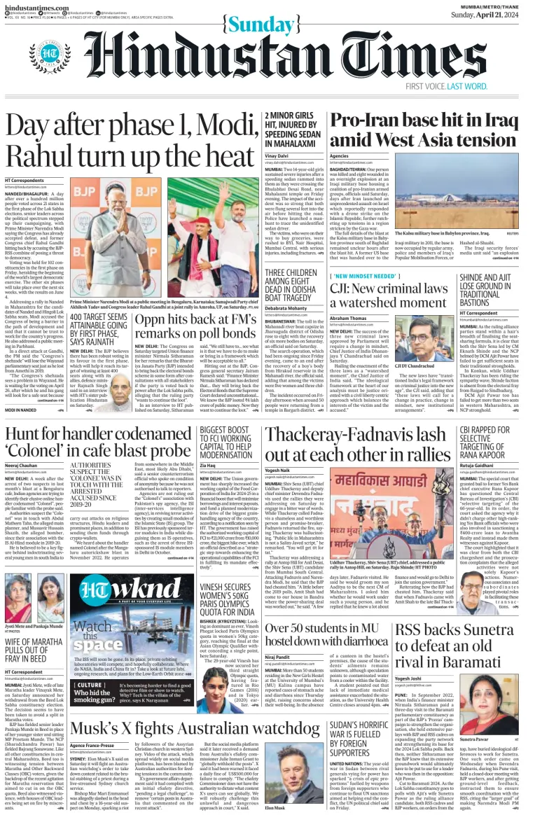 Hindustan Times ST (Mumbai) - Live