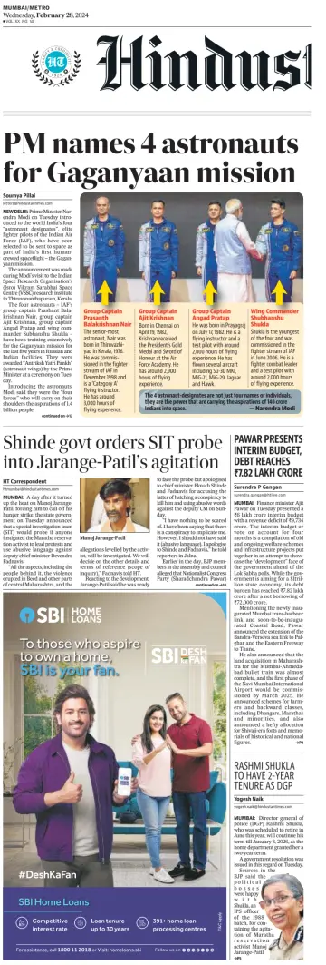 Hindustan Times ST (Mumbai) - 28 Feb 2024