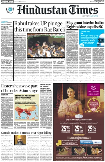 Hindustan Times (Chandigarh) - 4 May 2024