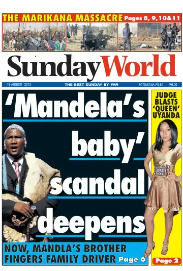 Sunday World (South Africa) - 19 Aug 2012